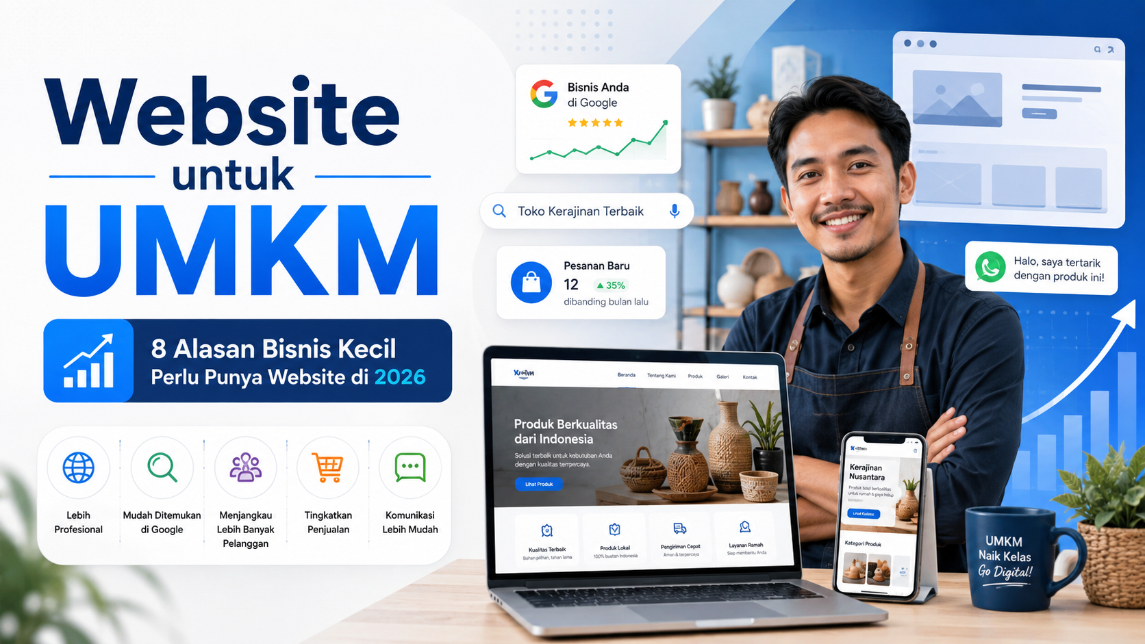 Website untuk UMKM: 8 Alasan Bisnis Kecil Perlu Punya Website di 2026